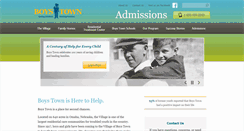 Desktop Screenshot of boystownadmissions.org