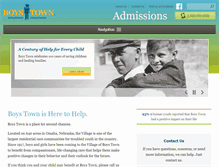 Tablet Screenshot of boystownadmissions.org